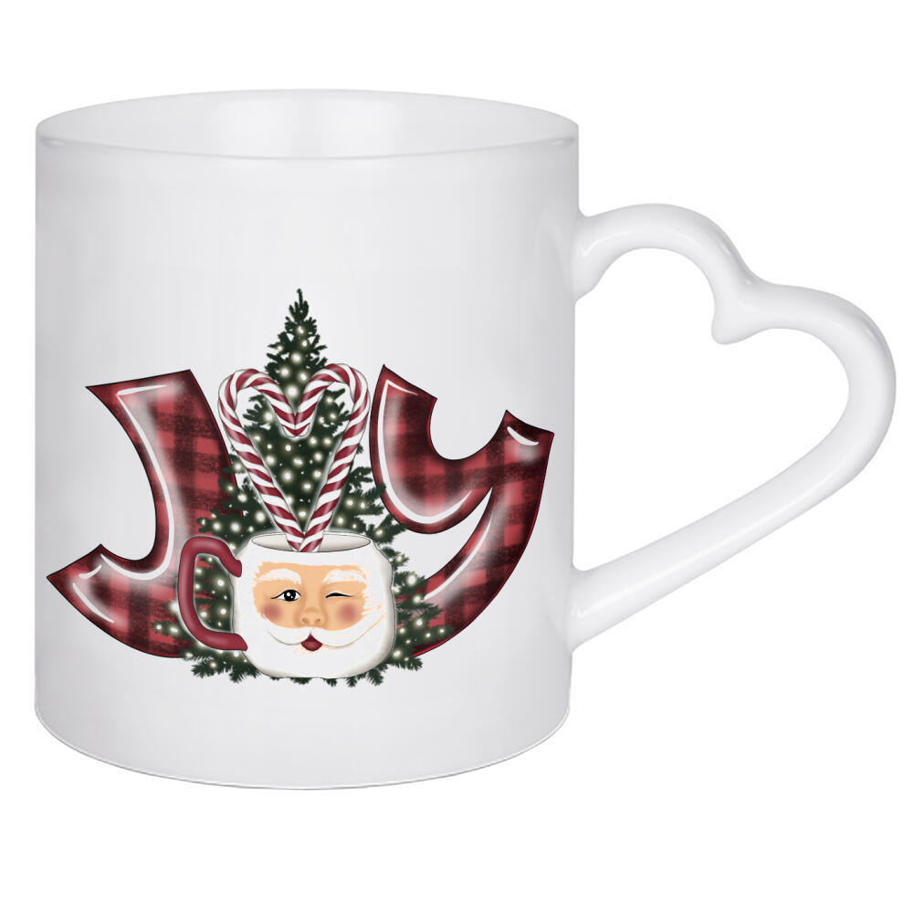 Herztasse "Freude Frohe Weihnachten" artboxONE - Essen & Trinken,Weihnachten,Buchstaben,Essen & Trinken / Alkohol,Festivals