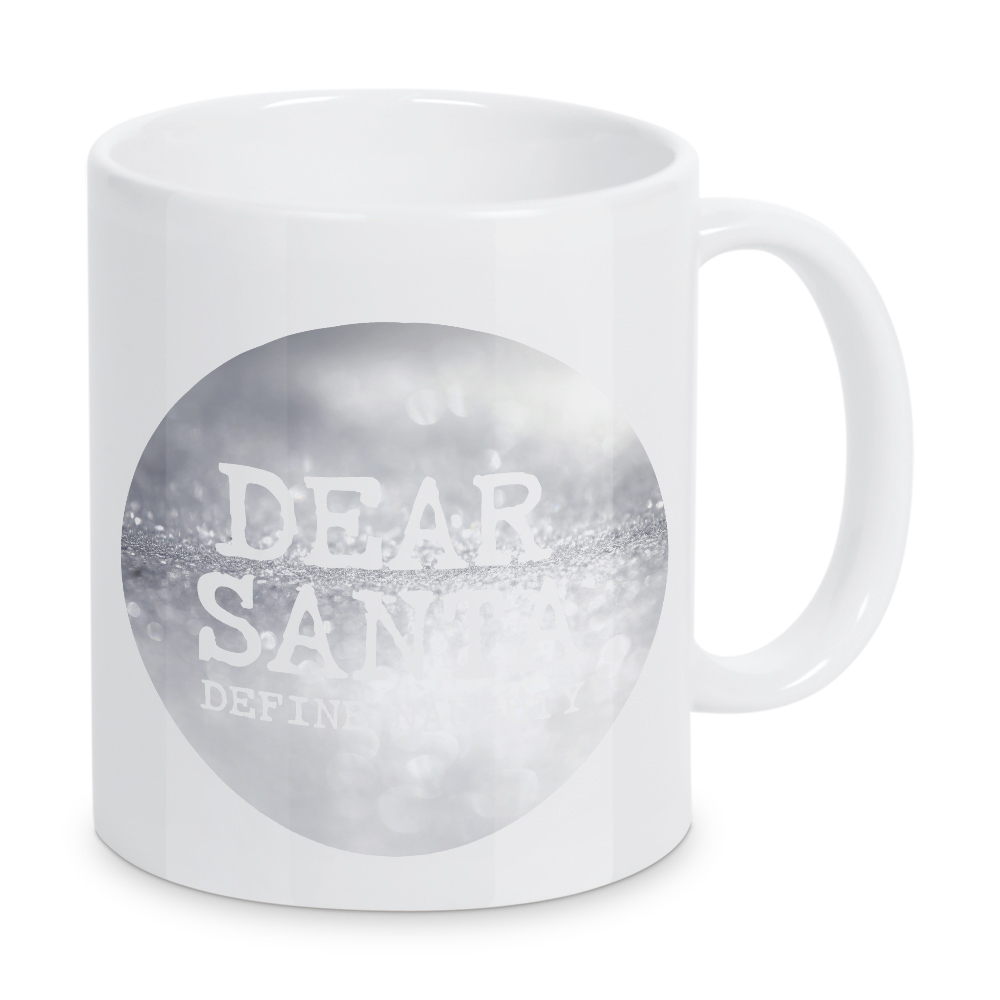 Tasse "Dear Santa" artboxONE - Typografie,Für Kinder,Weihnachten,Männer,Lustig