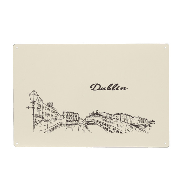 Metall Poster "Dublin" artboxONE - Städte,Architektur
