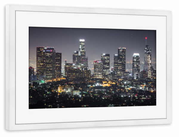 Poster mit Rahmen weiß "LA CONFIDENTIAL" artboxONE - Städte,Städte / Los Angeles
