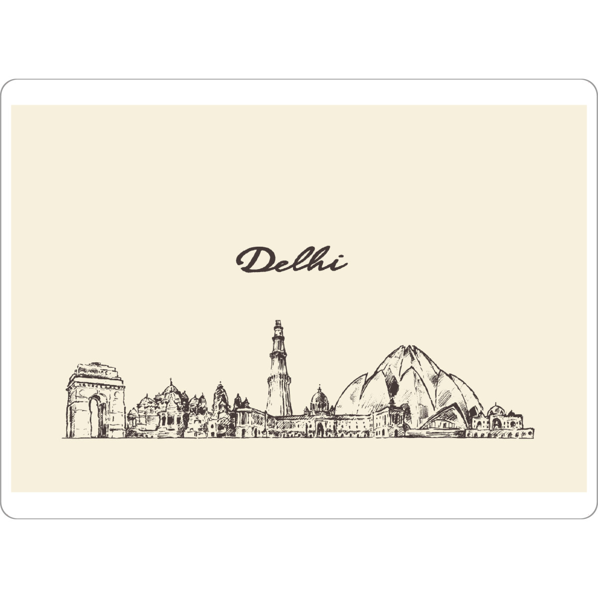 Tischset "New Delhi 2" artboxONE - Städte,Architektur