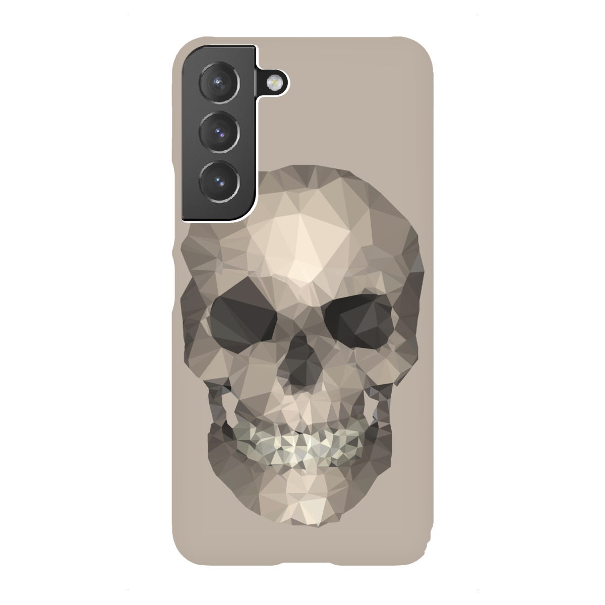 "Polygons skull beige"für Samsung Galaxy - Premium-Case Handyhülle artboxONE