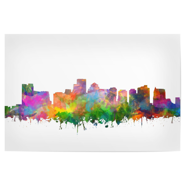 Poster 30x20 cm "Boston skyline watercolor Three" artboxONE - Städte,Städte / Boston - Boston,Skyline,Usa