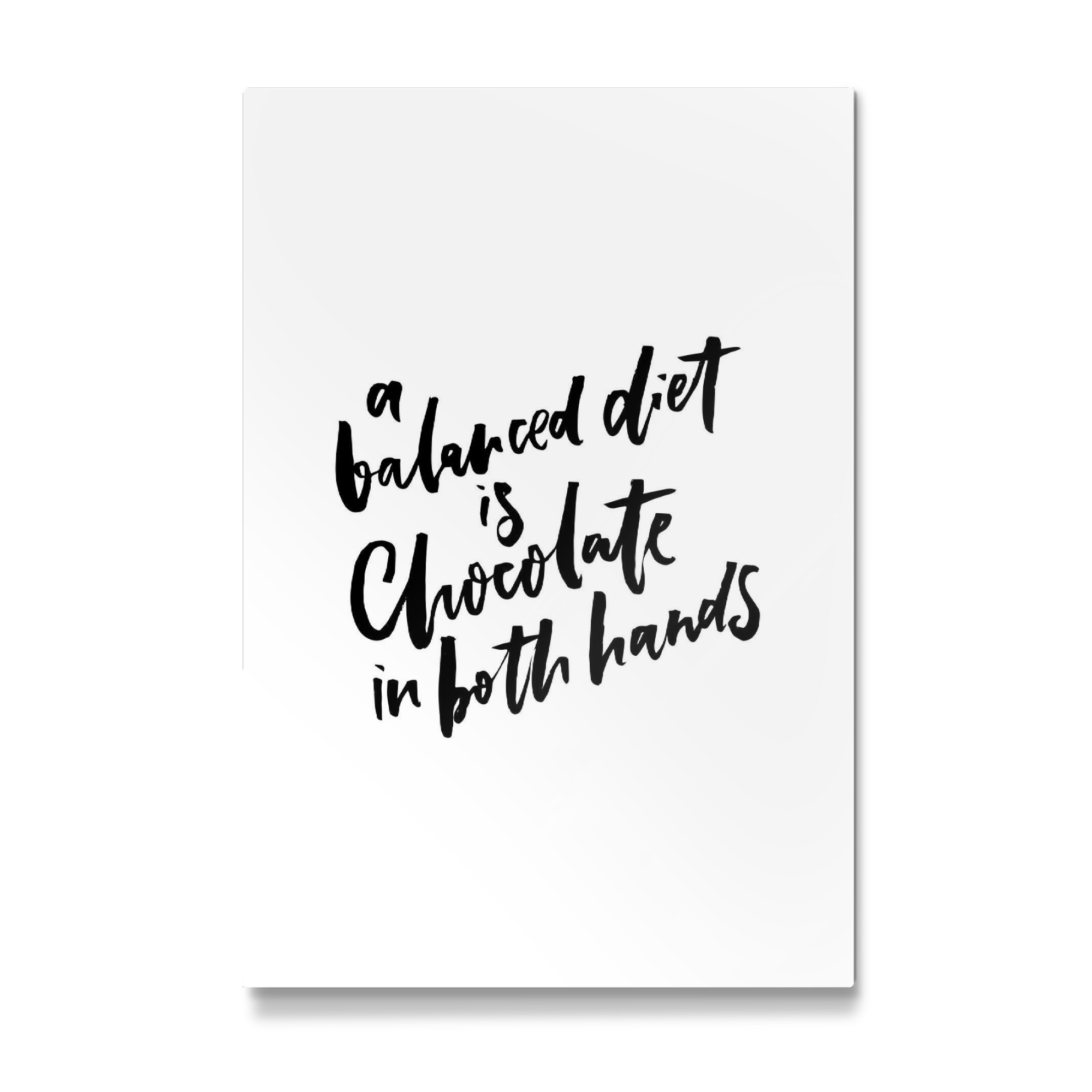 Galerie-Print "A Balanced Diet Is Chocolate in Both Hands" 75x50 cm artboxONE