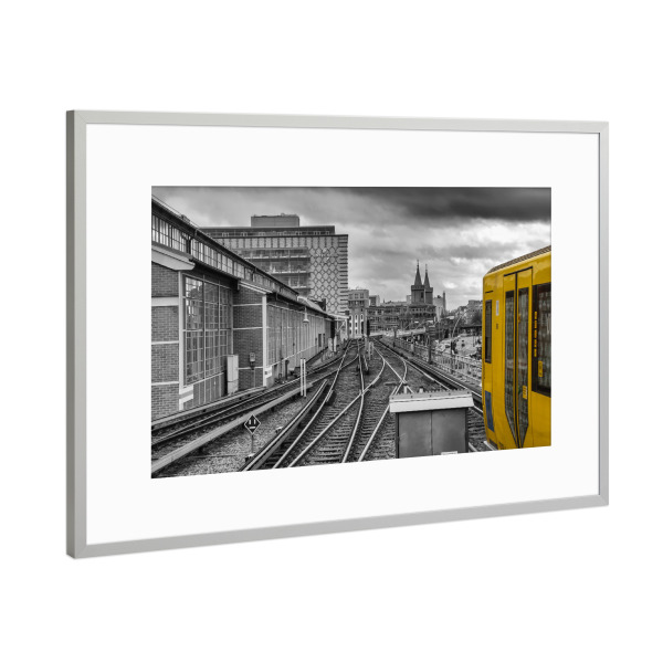 Poster mit Rahmen Silber "Berlin 12" artboxONE - Städte,Städte / Berlin,Schwarzweiß,Architektur