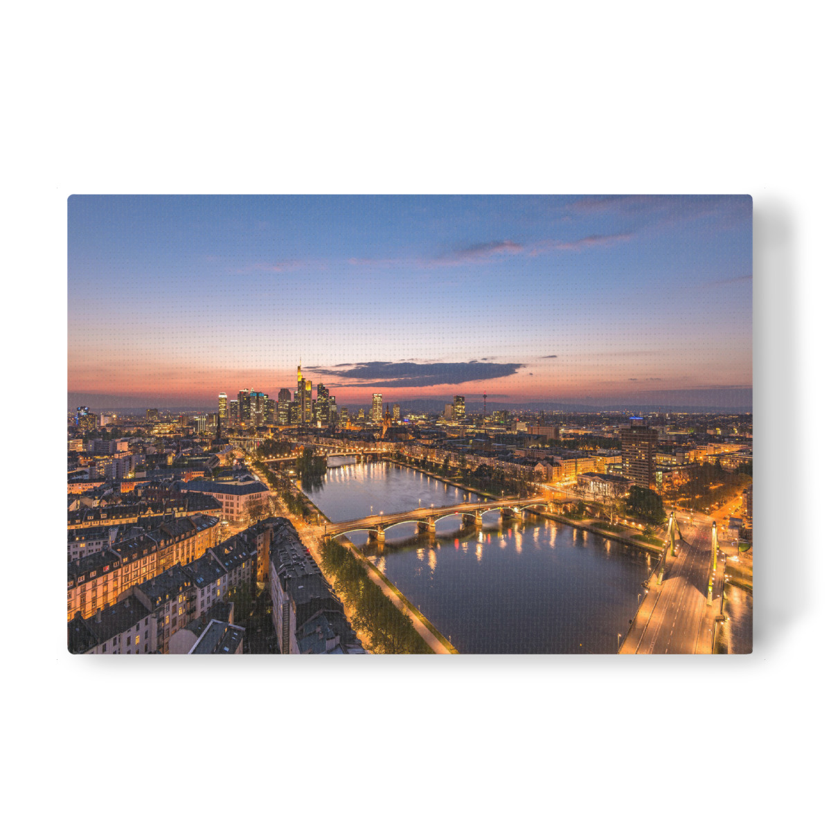 Frankfurt Skyline Leinwand Frankfurt Skyline Leinwand