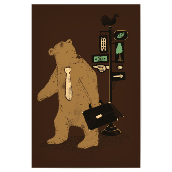 Poster 30x20 cm "Choices" artboxONE - Tiere,Comic