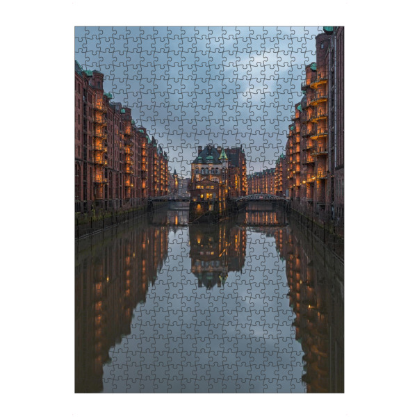 Puzzle Ravensburger "Hamburg Speicherstadt" artboxONE - Städte / Hamburg