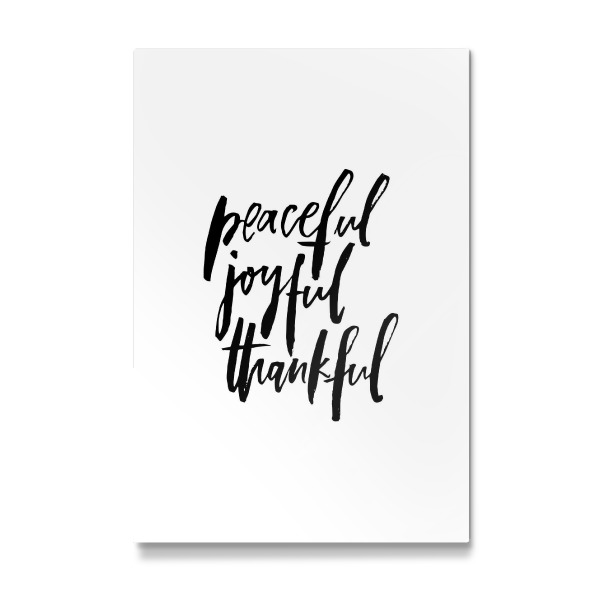 Galerie-Print "Peaceful Joyful Thankful" 30x20 cm artboxONE