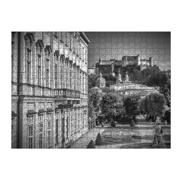 artboxONE Puzzle "SALZBURG Herrlicher Blick auf die Festung Hohensalzburg" artboxONE - Städte,Schwarzweiß,Städte / Weitere