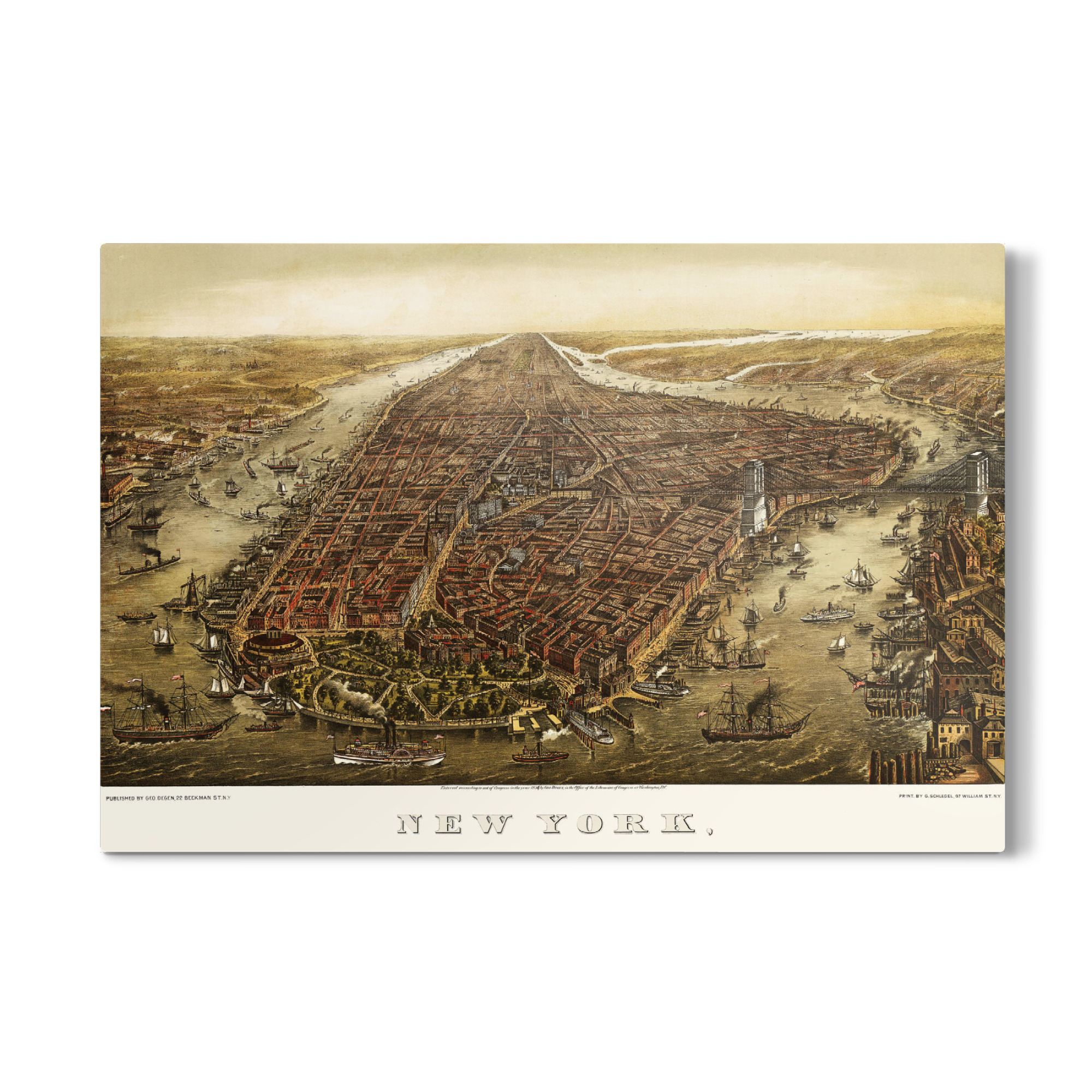 Galerie-Print "New York Skyline Vintage Photograph" 75x50 cm artboxONE