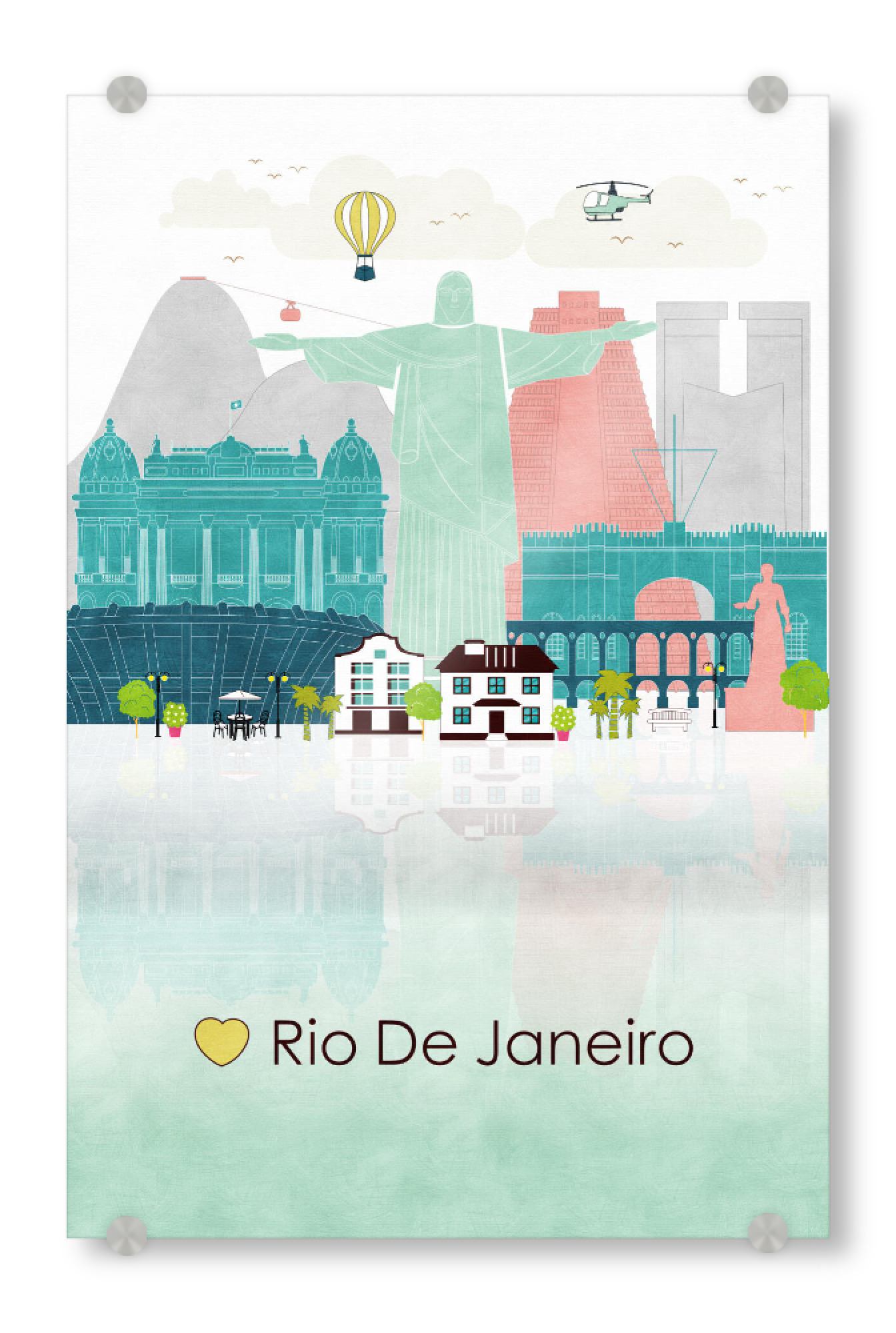 Acrylglasbild "Rio de Janeiro Skyline" artboxONE - Reise / Länder,Städte / Rio de Janeiro