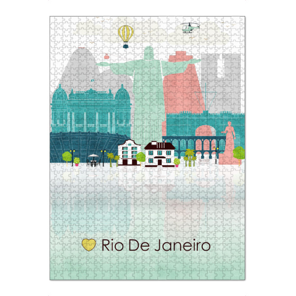 Puzzle Ravensburger "Rio de Janeiro Skyline" artboxONE - Reise / Länder,Städte / Rio de Janeiro