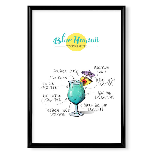 Cocktail Blue Hawaii