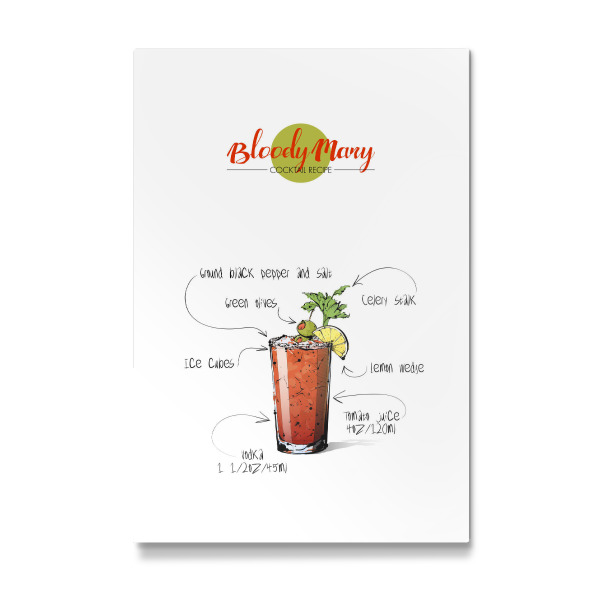 Galerie-Print "Cocktail Bloody Mary" 30x20 cm artboxONE