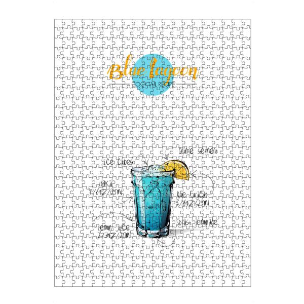 Puzzle Ravensburger "Cocktail Blue Lagoon" artboxONE - Essen & Trinken,Essen & Trinken / Alkohol,Festivals