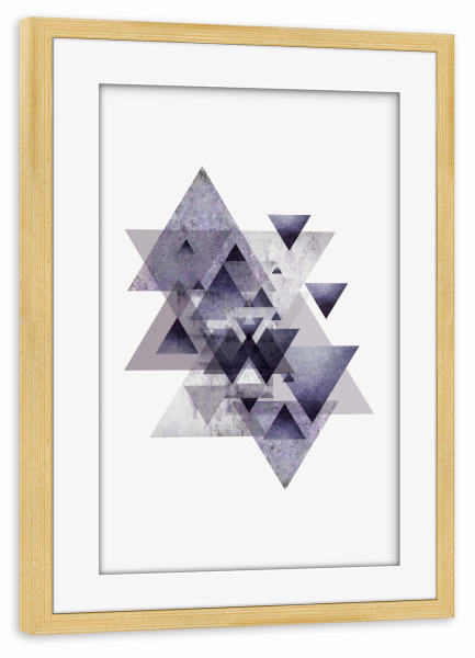 Poster mit Rahmen kiefer "Geometric Scandi" artboxONE - Abstrakt,Geometrie