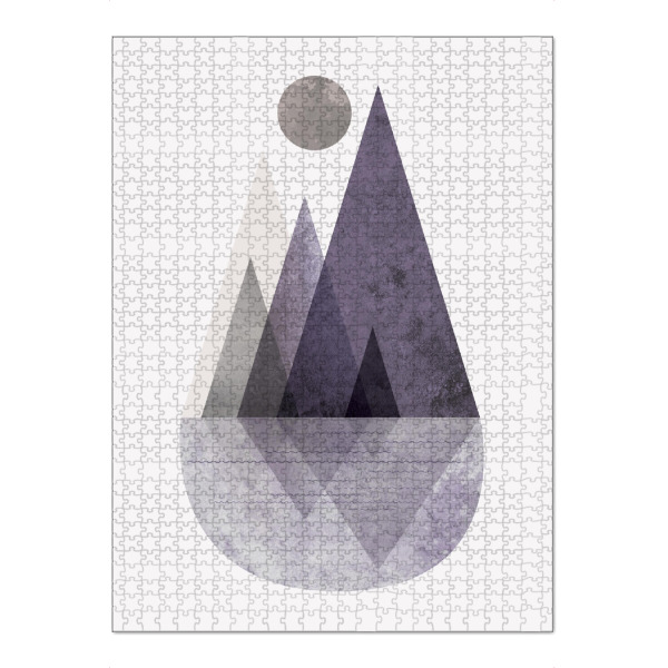 Puzzle Ravensburger "Nordic Mountain Scene 3" artboxONE - Natur,Geometrie