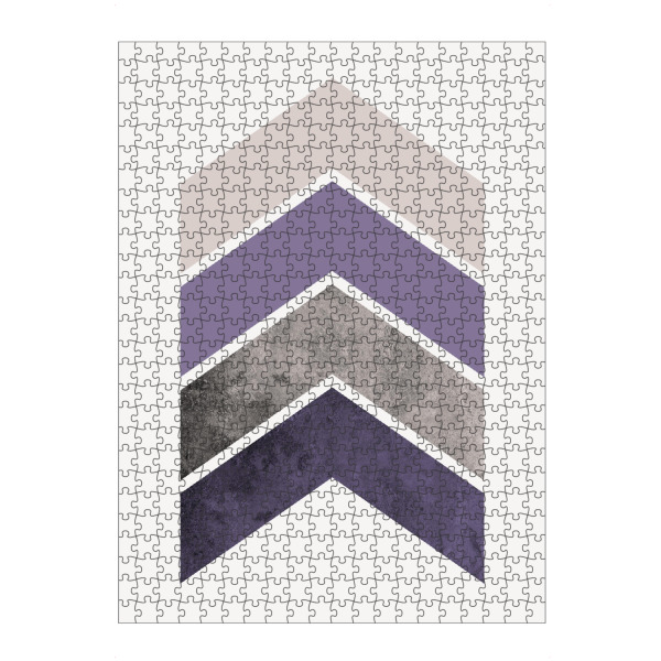 artboxONE Puzzle "Scandi Chevrons in Mauve" artboxONE - Geometrie