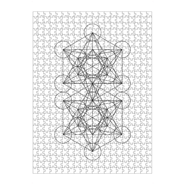 artboxONE Puzzle "Metatron's Cube" artboxONE - Schwarzweiß,Geometrie