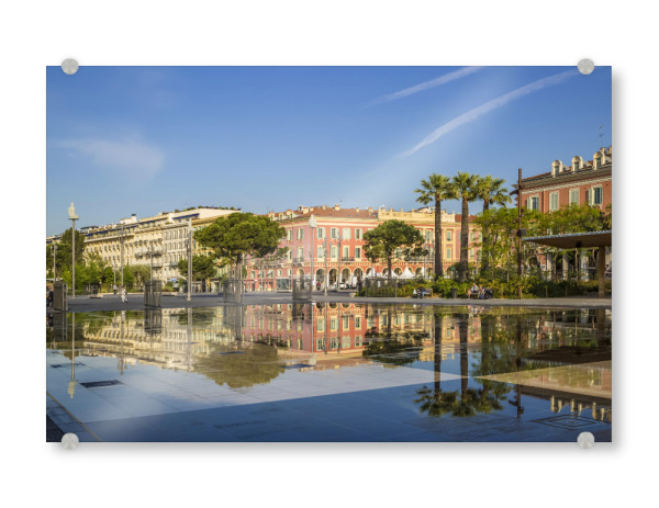 Acrylglasbild "NIZZA Miroir d'eau" artboxONE - Städte,Reise,Architektur,Reise / Länder,Städte / Weitere