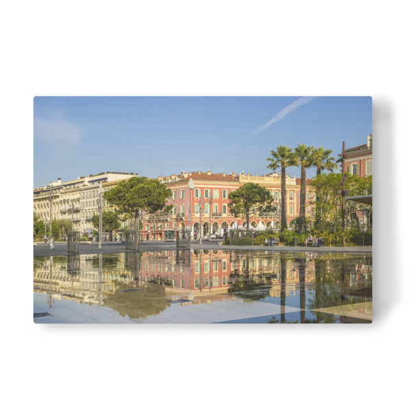 Leinwandbild "NIZZA Miroir d'eau" artboxONE - Städte,Reise,Architektur,Reise / Länder,Städte / Weitere