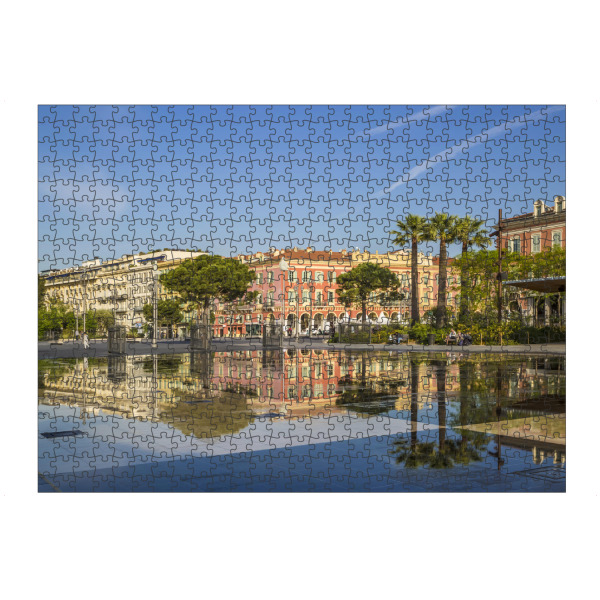 Puzzle Ravensburger "NIZZA Miroir d'eau" artboxONE - Städte,Reise,Architektur,Reise / Länder,Städte / Weitere