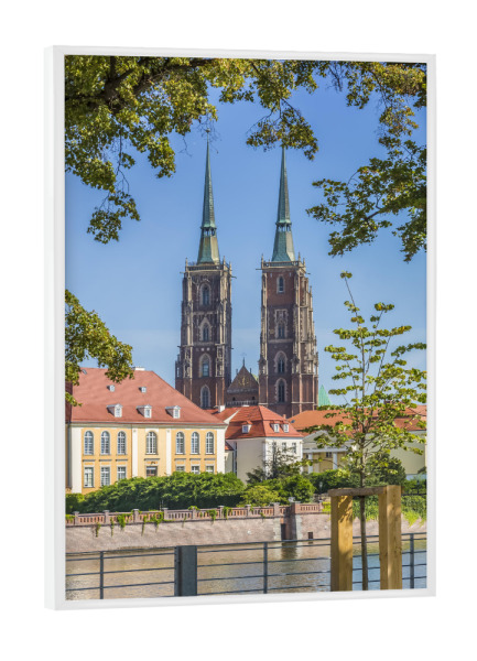 Poster mit weißem Rahmen "BRESLAU Breslauer Dom" artboxONE - Städte,Reise,Architektur,Reise / Länder,Städte / Weitere