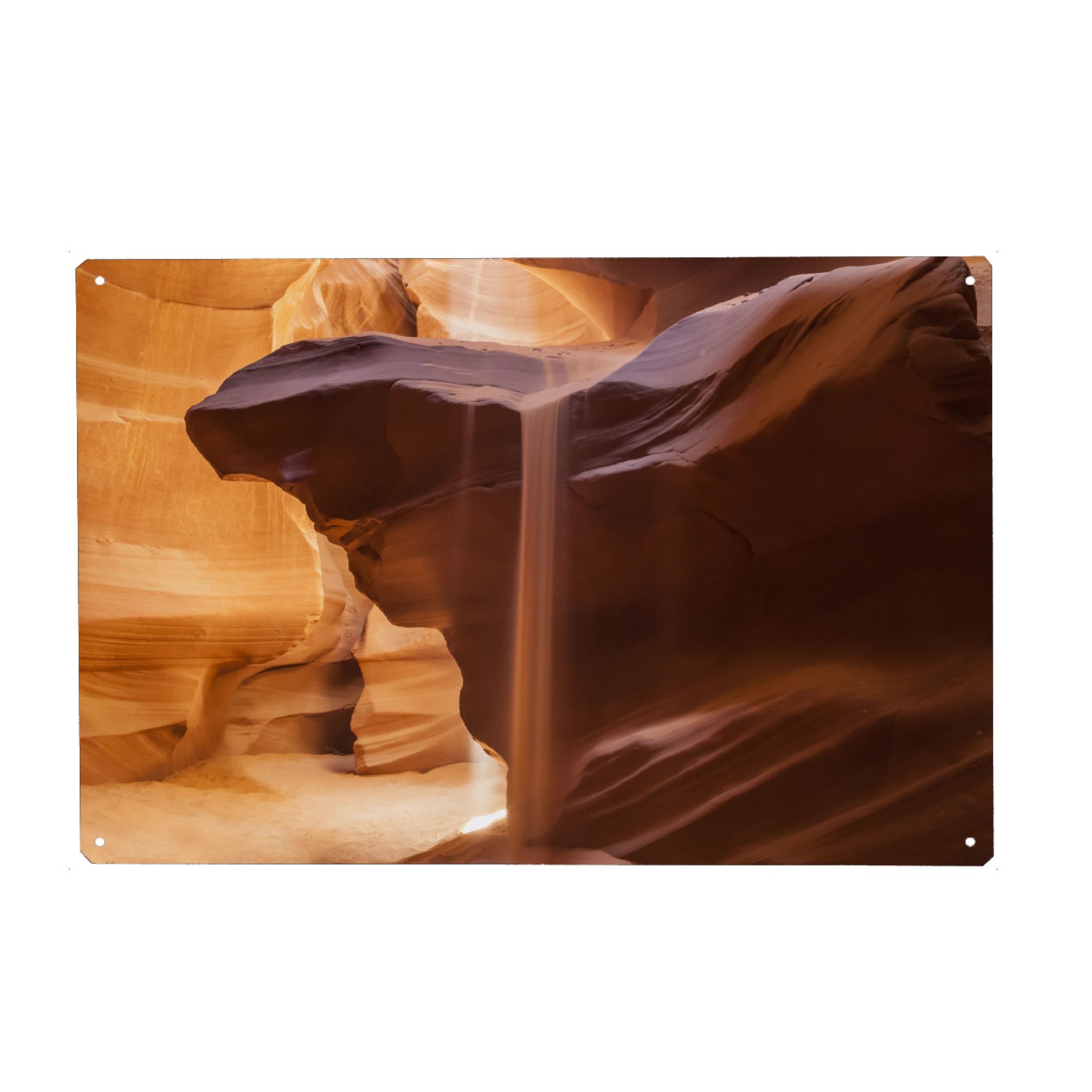 Metall Poster "ANTELOPE CANYON Sanddusche" artboxONE - Natur,Reise,Reise / Länder