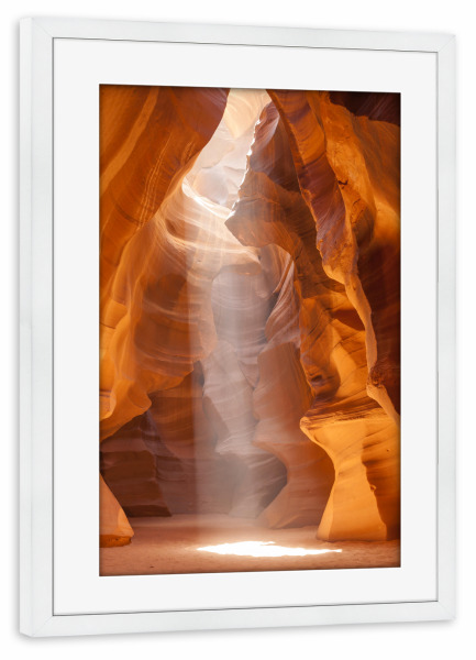 Poster mit Rahmen weiß "Wunderschöner ANTELOPE CANYON" artboxONE - Natur,Reise,Reise / Länder