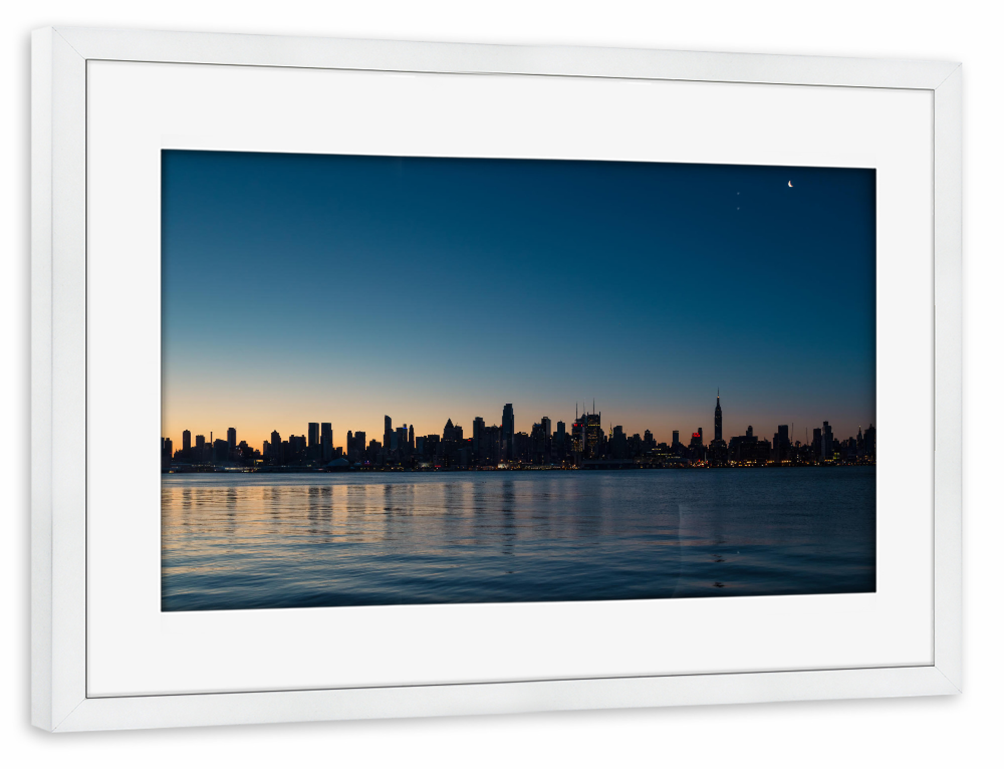 Poster mit Rahmen weiß "New York City 05" artboxONE - Städte,Städte / New York,Reise