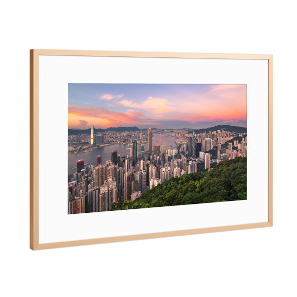 Poster mit Rahmen Kupfer "Hong Kong 15" artboxONE - Städte,Reise / Asien,Städte / Weitere
