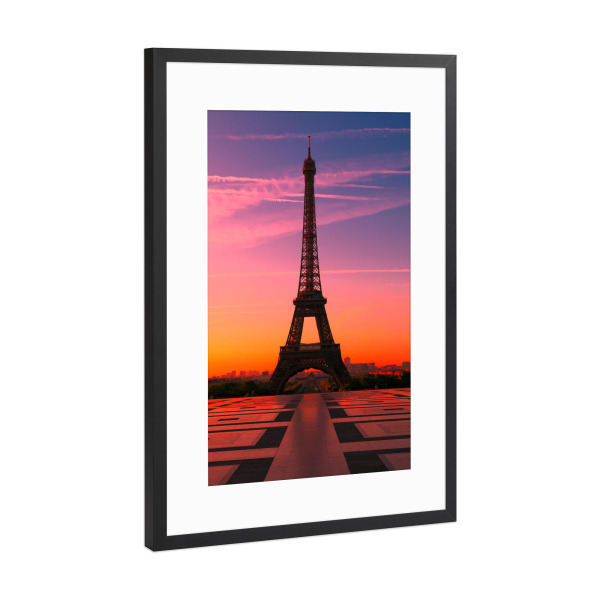 Poster mit Rahmen Schwarz (Metallic) "Paris 15" artboxONE - Reise,Städte / Paris