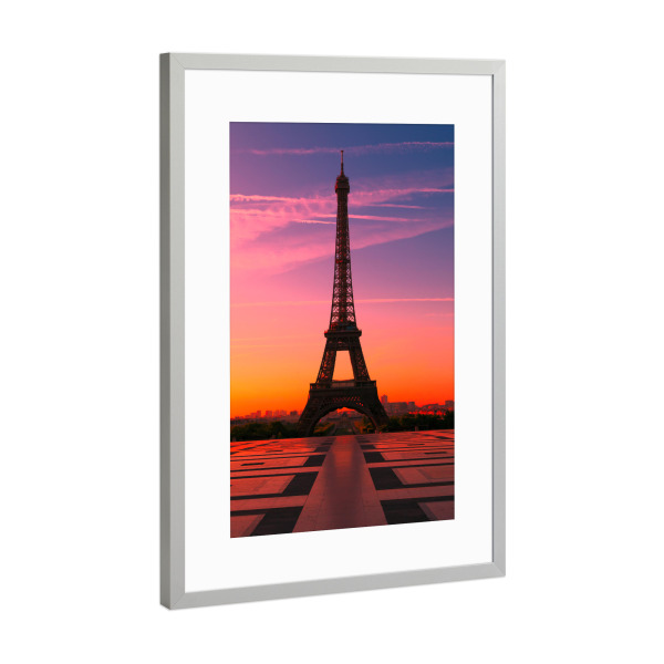 Poster mit Rahmen Silber "Paris 15" artboxONE - Reise,Städte / Paris