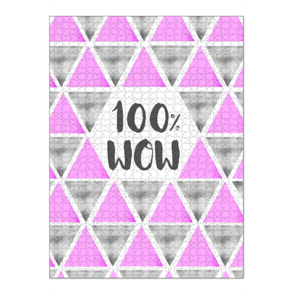 Puzzle Ravensburger "100% WOW MOM" artboxONE - Typografie,Liebe - Muttertag,Mutter,Mama,Liebe,Beste,Liebeserklärung,Liebe,Beste mutter