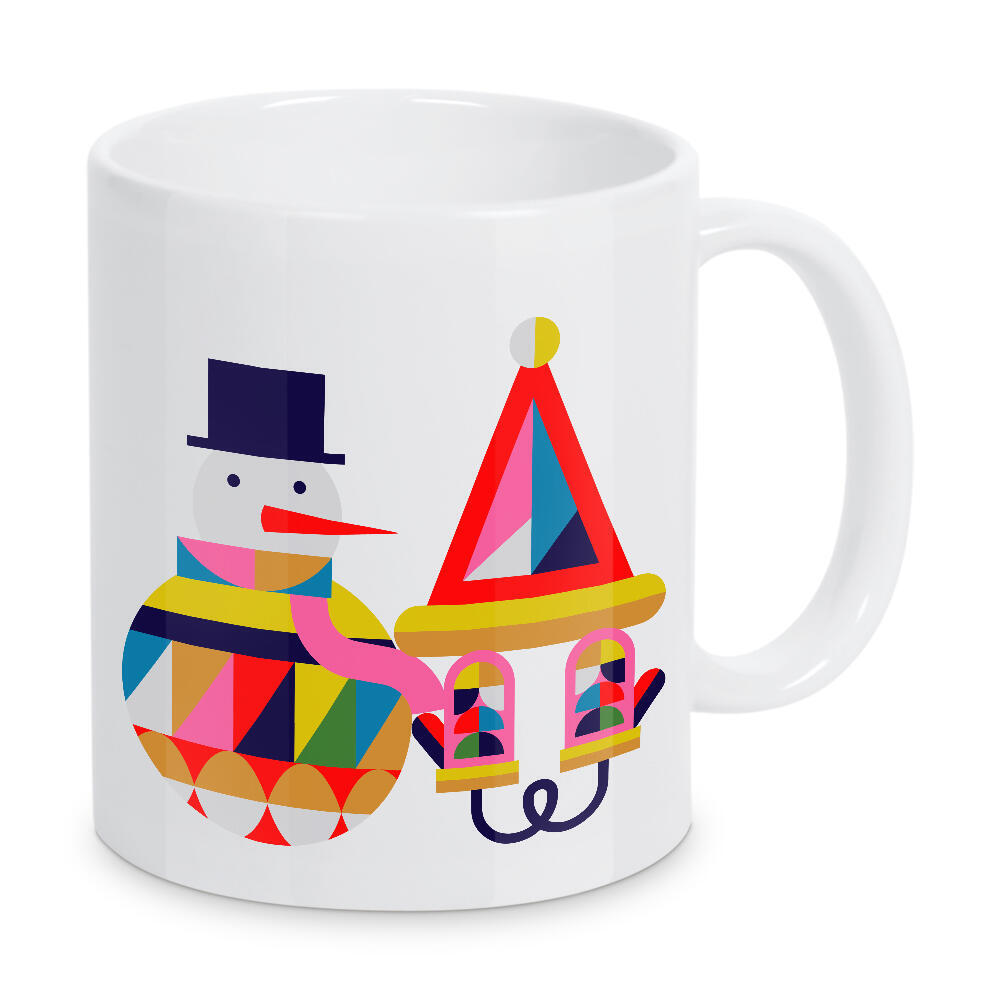 Tasse "Stil des Schneemann-Kubismus" artboxONE - Weihnachten