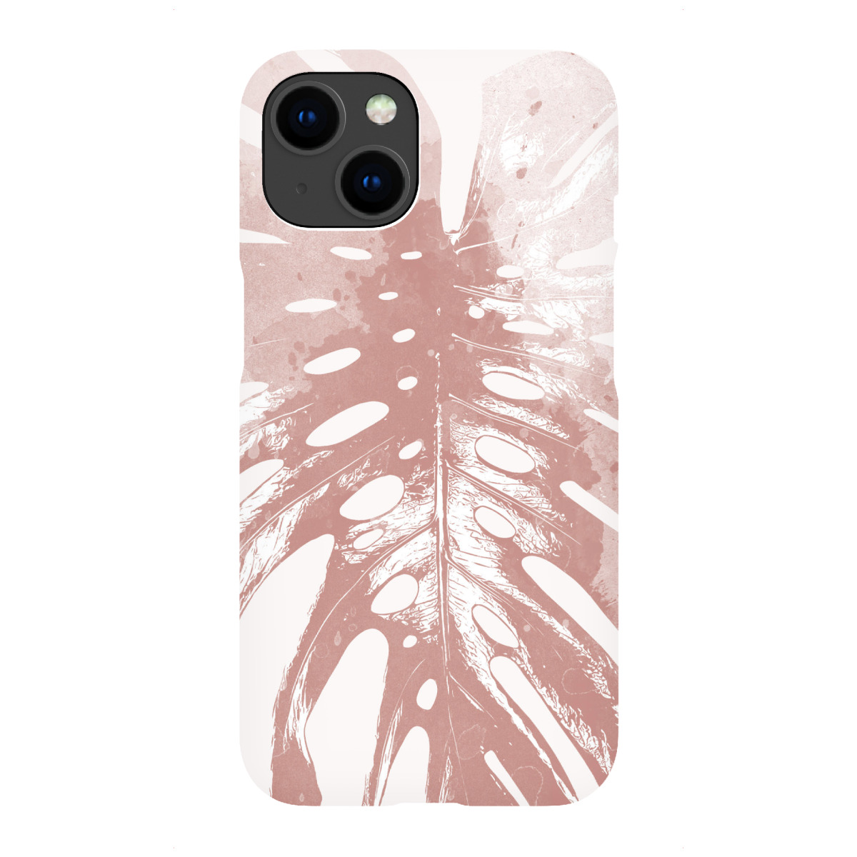 iPhone "Monstera Leaf in Blush" Premium-Case Handyhülle artboxONE