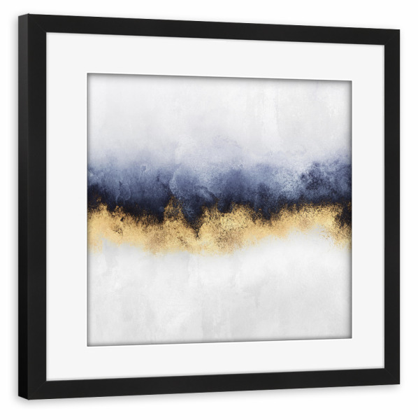 Poster mit Rahmen schwarz "Sky Marble" artboxONE - Abstrakt