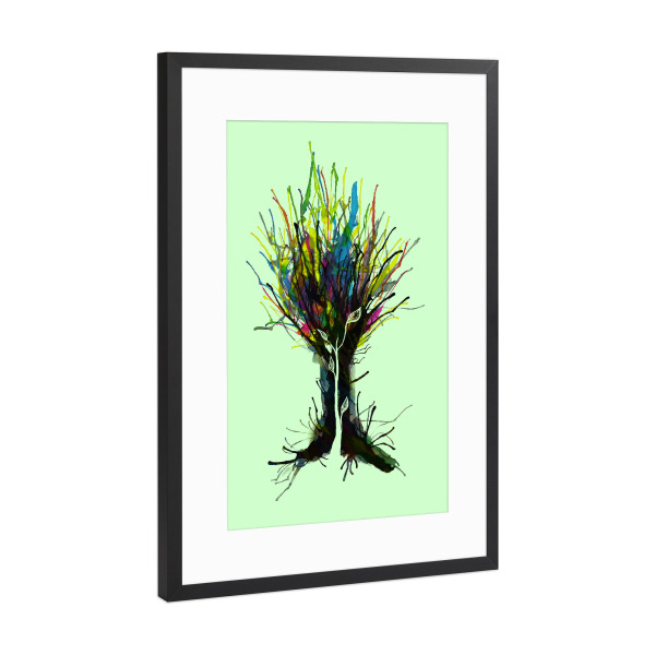 Poster mit Rahmen Schwarz (Metallic) "Creativity" artboxONE - Natur,Abstrakt