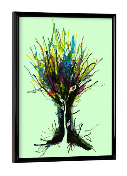 Poster mit schwarzem Rahmen "Creativity" artboxONE - Natur,Abstrakt