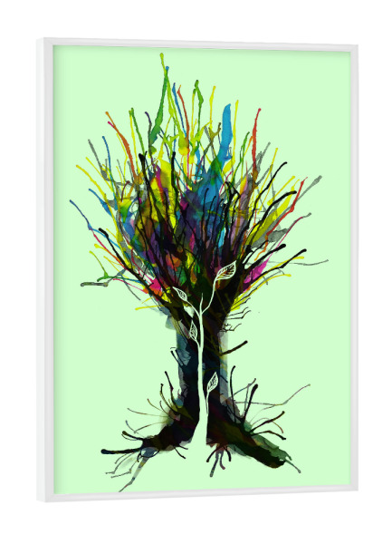 Poster mit weißem Rahmen "Creativity" artboxONE - Natur,Abstrakt