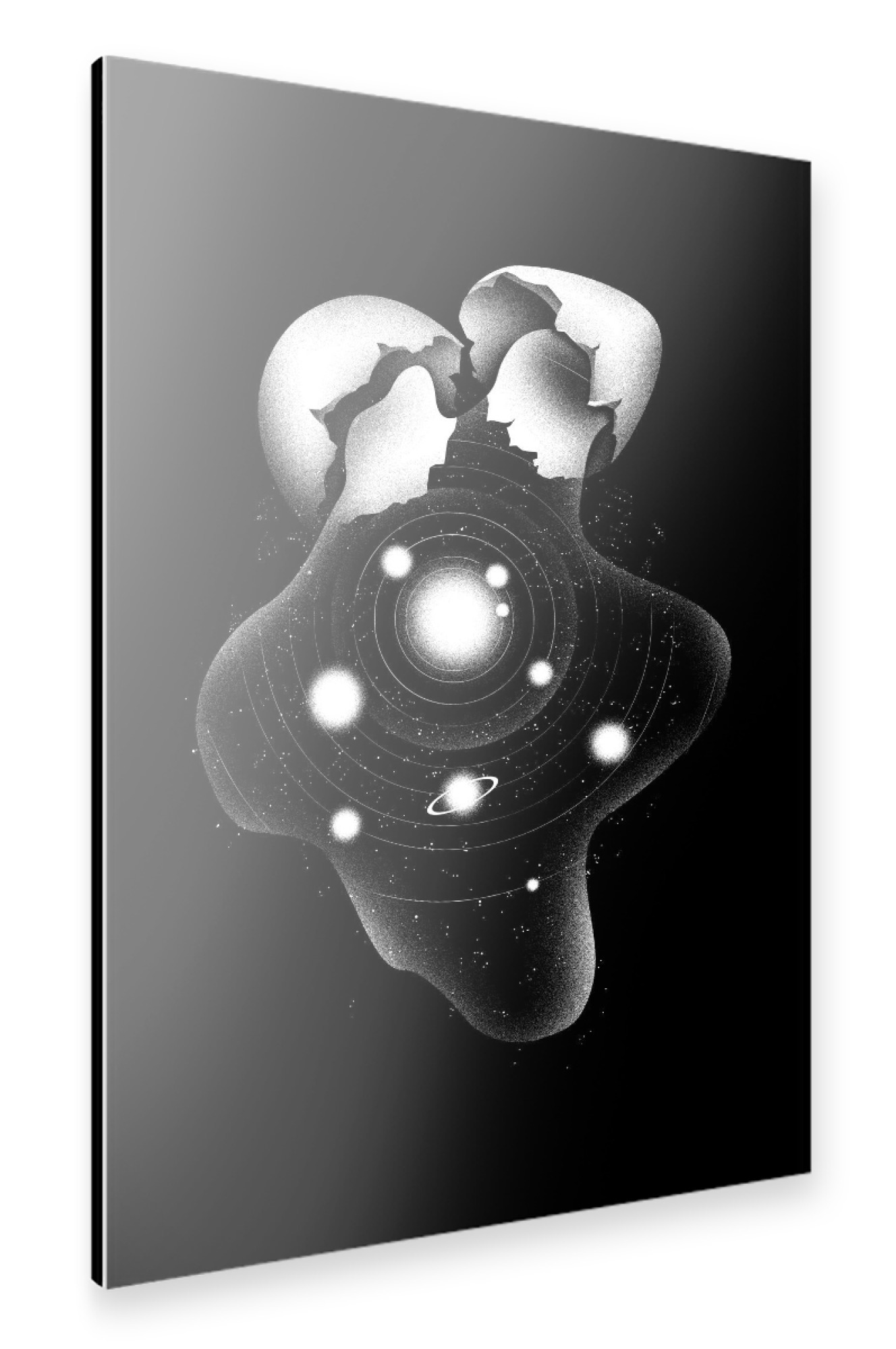 Alu-Dibond "Cosmic Egg Shell" 75x50 cm artboxONE