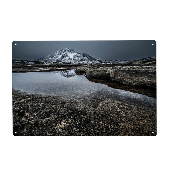 Metall Poster "Spiegelberg" artboxONE - Natur,Reise