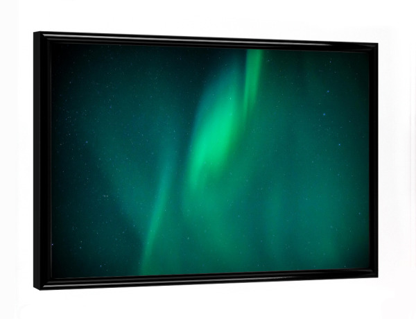 Poster mit schwarzem Rahmen "Nordlicht VI" artboxONE - Natur,Reise