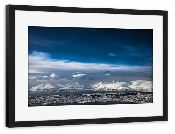 Poster mit Rahmen schwarz "Tromsö" artboxONE - Städte,Reise,Städte / Weitere