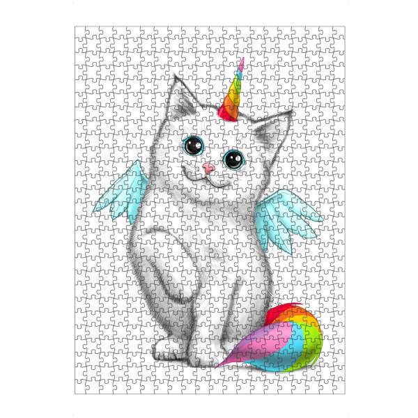 artboxONE Puzzle "Cat unicorn" artboxONE - Natur,Tiere,Fiktion