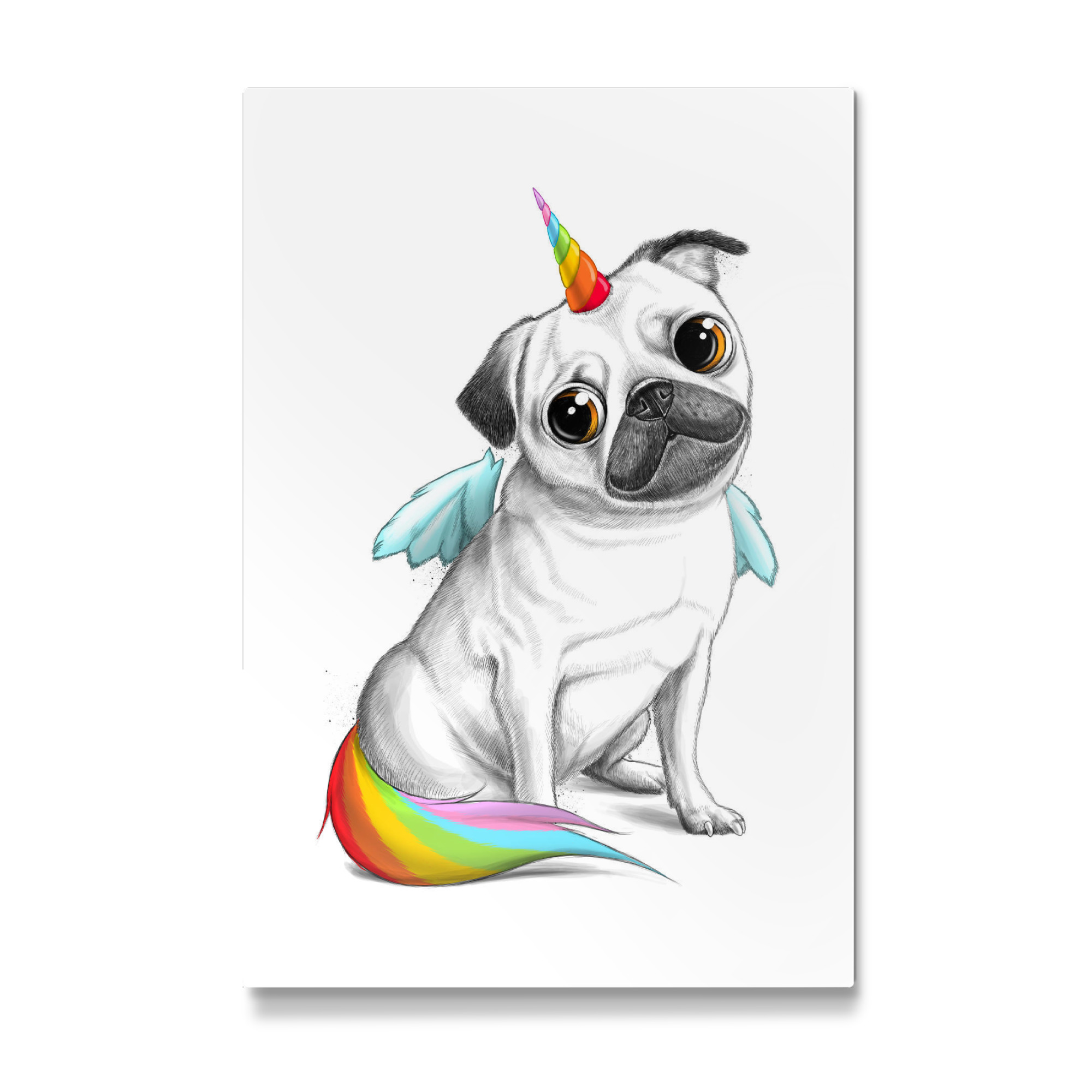 Galerie-Print "Pug unicorn" 30x20 cm artboxONE