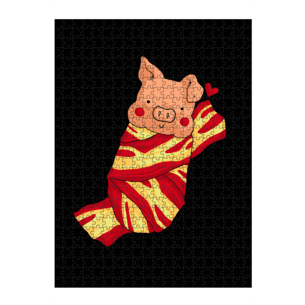 artboxONE Puzzle "Comfie" artboxONE - Tiere - Comfie,Speck,Tiere,Niedlich,Lustig,Cool,Schwein,Schweinchen,Cerdito - Bild Comfie