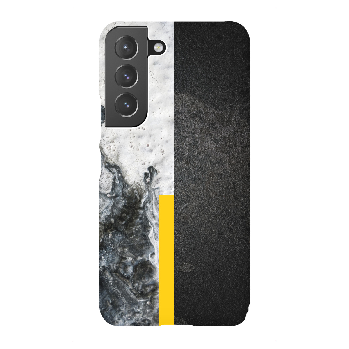 Samsung Galaxy "Black and Yellow Minimalist" Premium-Case Handyhülle artboxONE