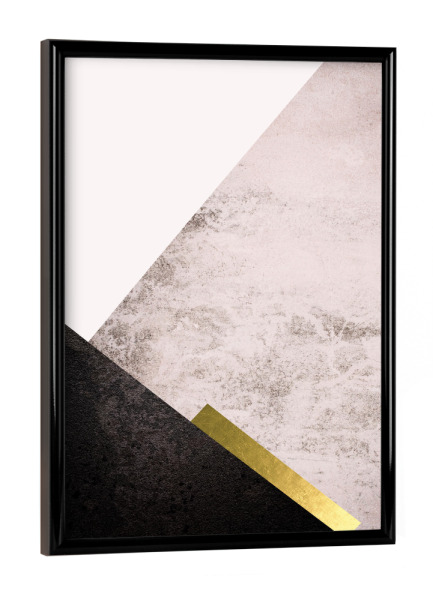 Poster mit schwarzem Rahmen "Scandi in Blush Pink" artboxONE - Abstrakt,Geometrie